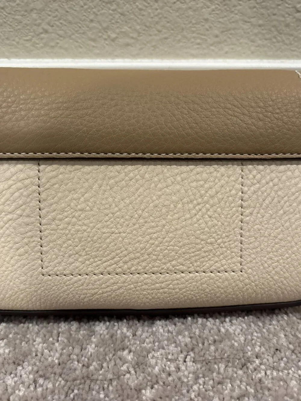 NEW Tory Burch Felix Mini Shoulder Flap Bag Taupe Brown White Black Gold